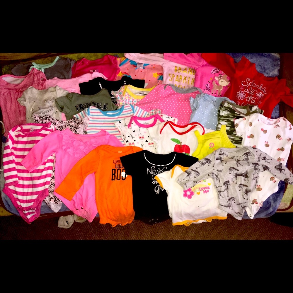 HUGE BUNDLE SET ONESIES ‼️‼️ BABYGIRL💗